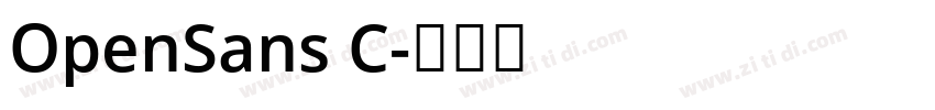 OpenSans C字体转换